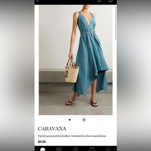 Caravana linen dress. *color is muted green (see 3rd photo) one size
